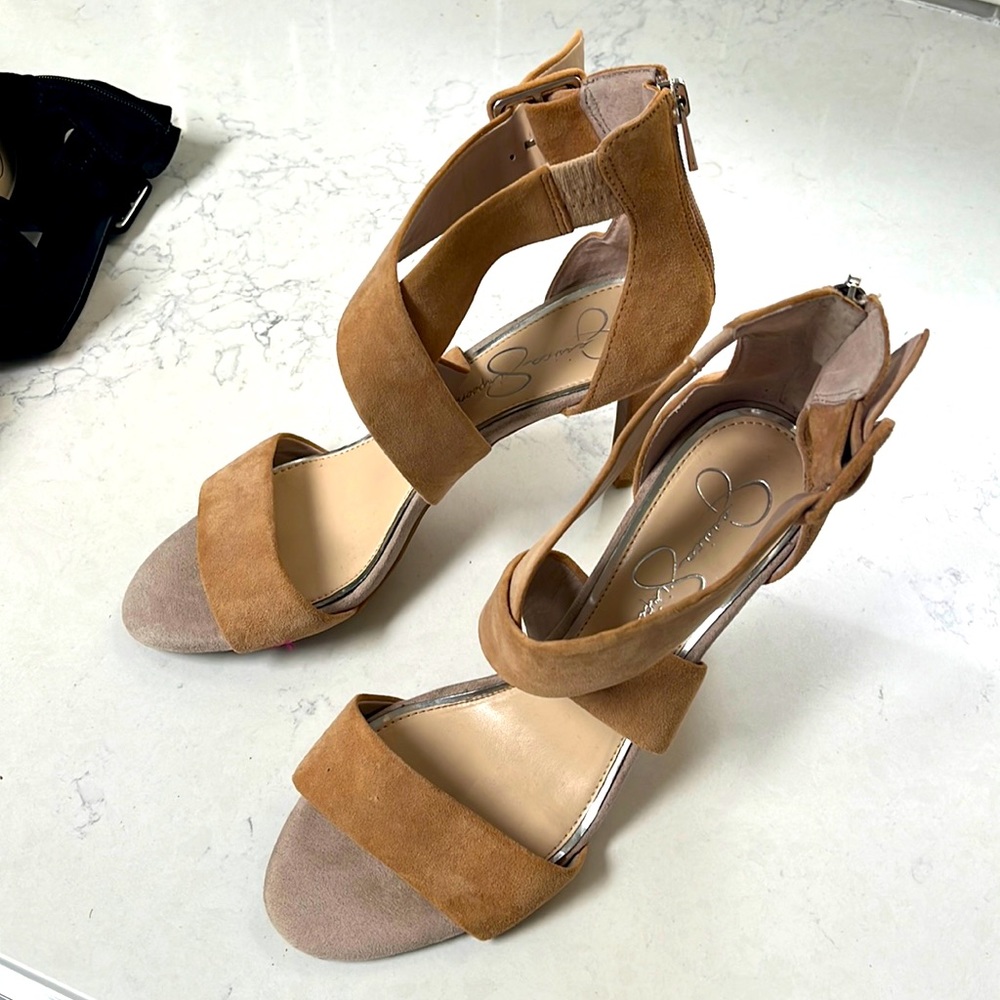 Jessica Simpson high heel sandals, size 8